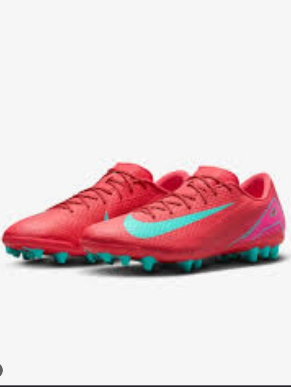 NIKE MERCURIAL ZOOM VAPOR 16 ACADEMY FG SOCCER CLEATS EMBER GLOW/GREEN Size 11